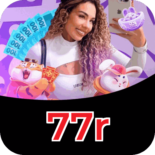 Plataforma 77r mostrando interface moderna, jogos certificados e recursos de segurança licenciados